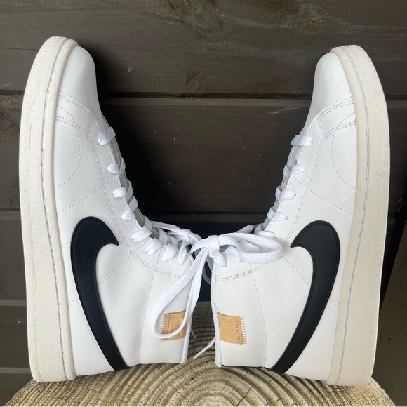 Nike Court Royale 2 Mid CQ9179-100 Men's White/Black Sneaker Shoes Size … - Picture 4 of 12